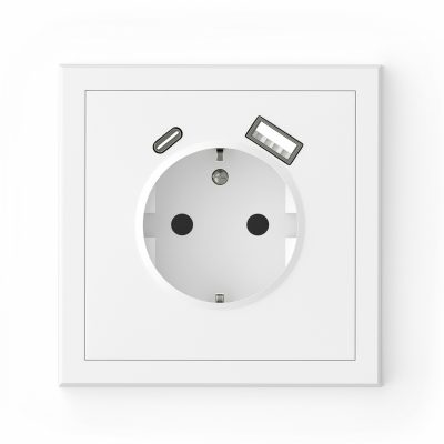 ������� ���� 16A + USB ��� A+C 3A 15W ���� ��� ��� Adria Commel