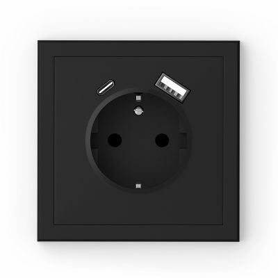 ������� ���� 16A + USB ��� A+C 3A 15W ���� ����� ��� Adria Commel