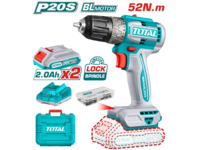 ������������ ��������� ��������� TOTAL INDUSTRIAL, 20 V, 52 Nm, 2 x 2 Ah