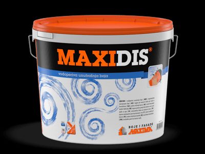 Водоустойчива боя за вътрешни стени MAXIDIS